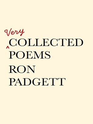 cover image of Very Collected Poems